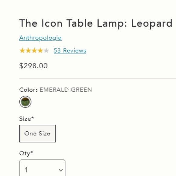 Gold Tone Leopard Green Art Deco Fringe Shade Table Lamp NEW - Picture 3 of 9